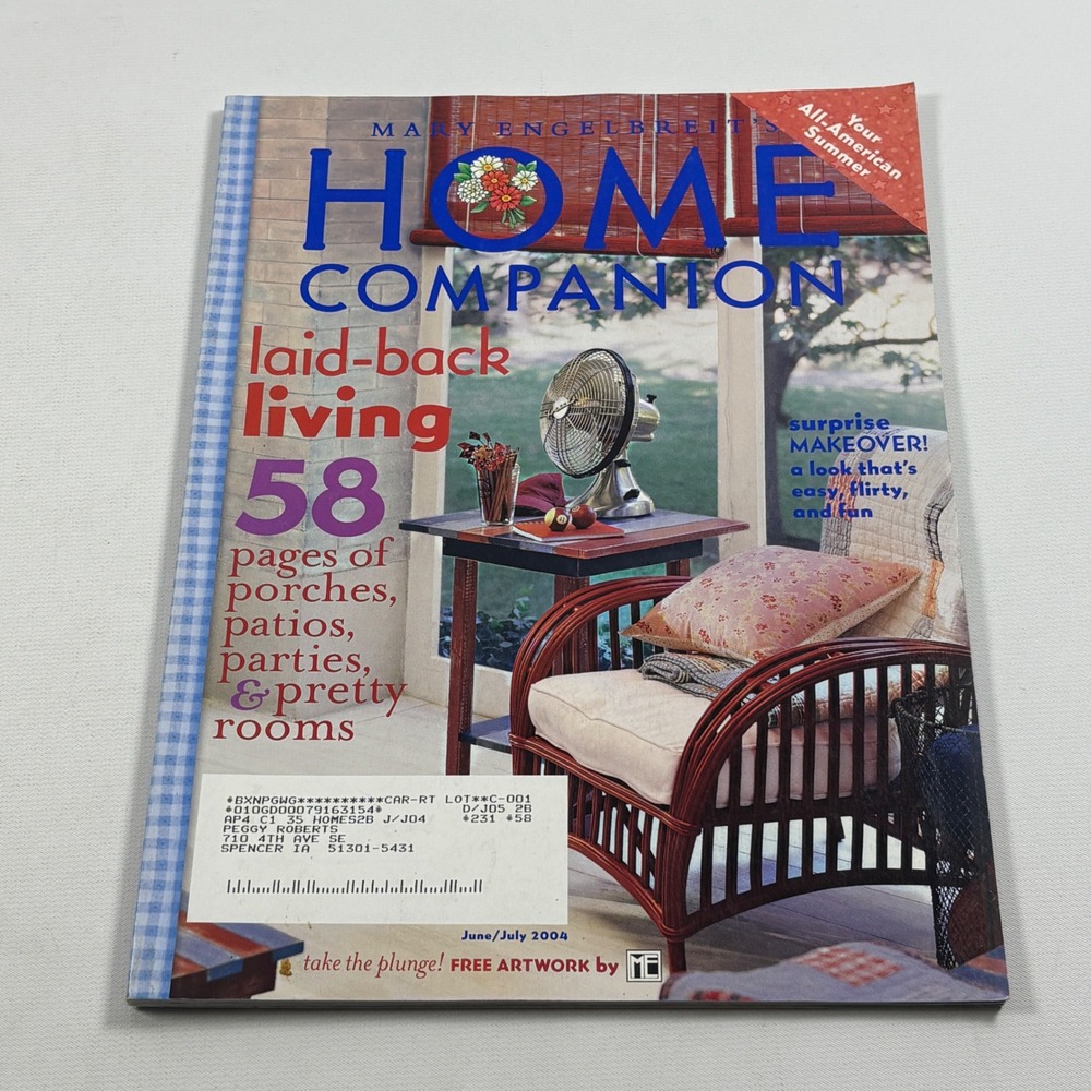 Mary Engelbreit's Home Companion Magazine June July 2004 Issue Paper Doll